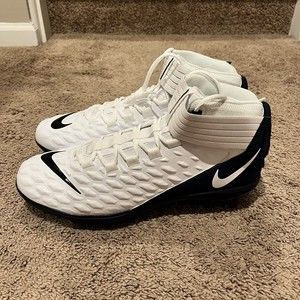 Nike Force Savage Pro 2 White Blue Men's Football Cleats BV3969 101 Size 15